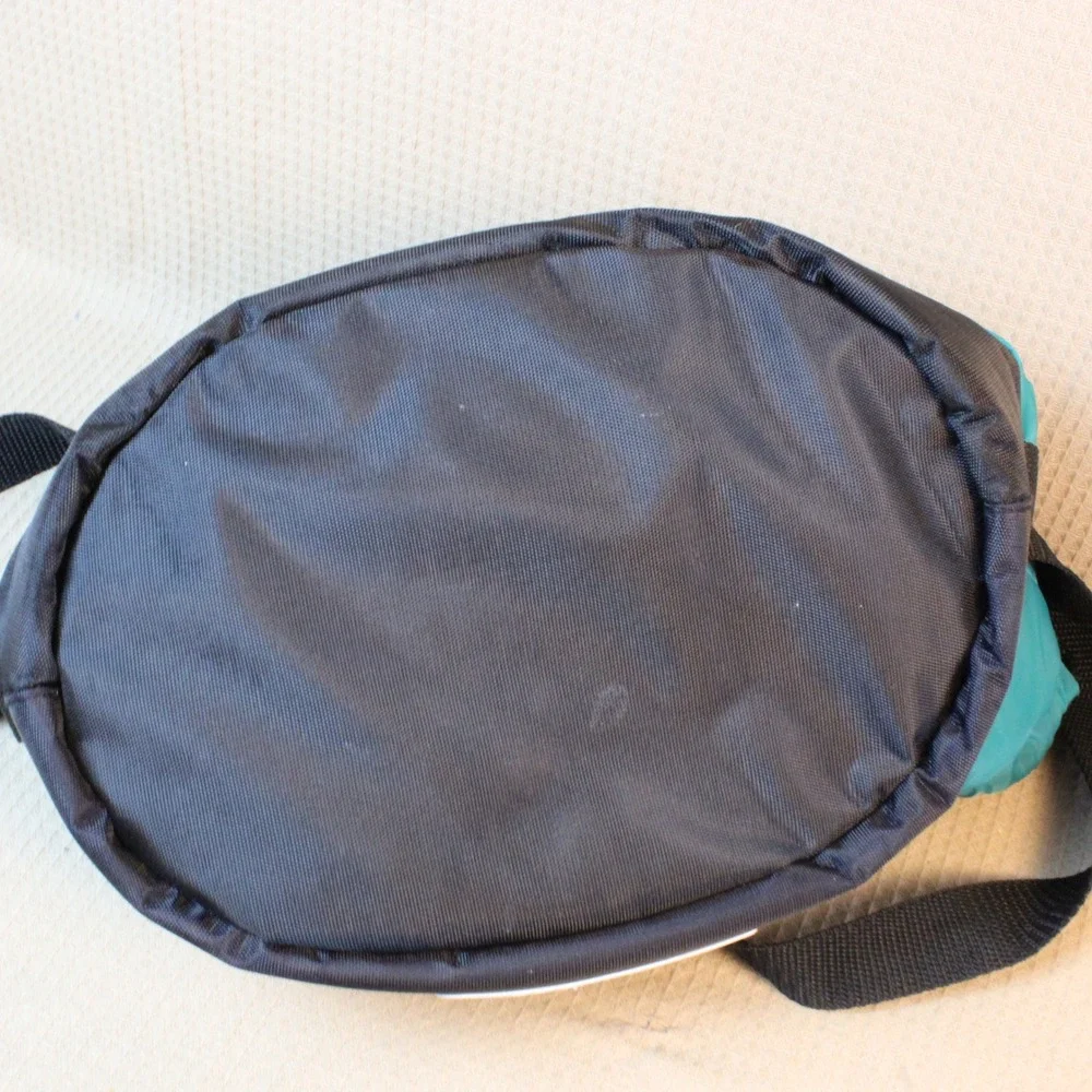 CorningWare Vintage Teal Black Insulated Lunch Bag Drawstring Gorpcore 9.5x7